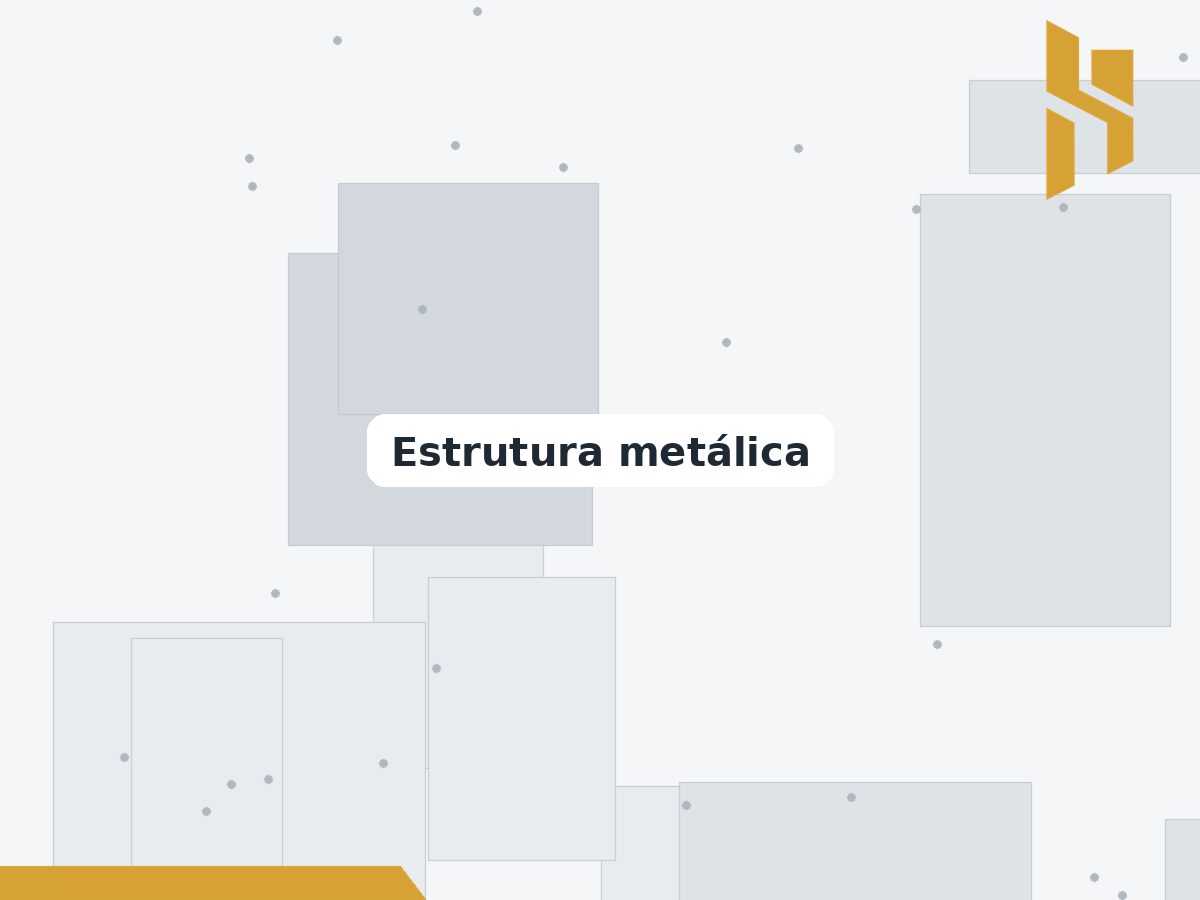 Estrutura metálica industrial